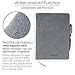 Kaitiaki Folio Cover Compatible with Rocketbook Everlast, Wave, Fusion, Panda, A5 Portfolio Organizer with Pen Loop, Business Card Holder, Waterproof Fabric, Ribbon bookmark, Executive Size, Gray