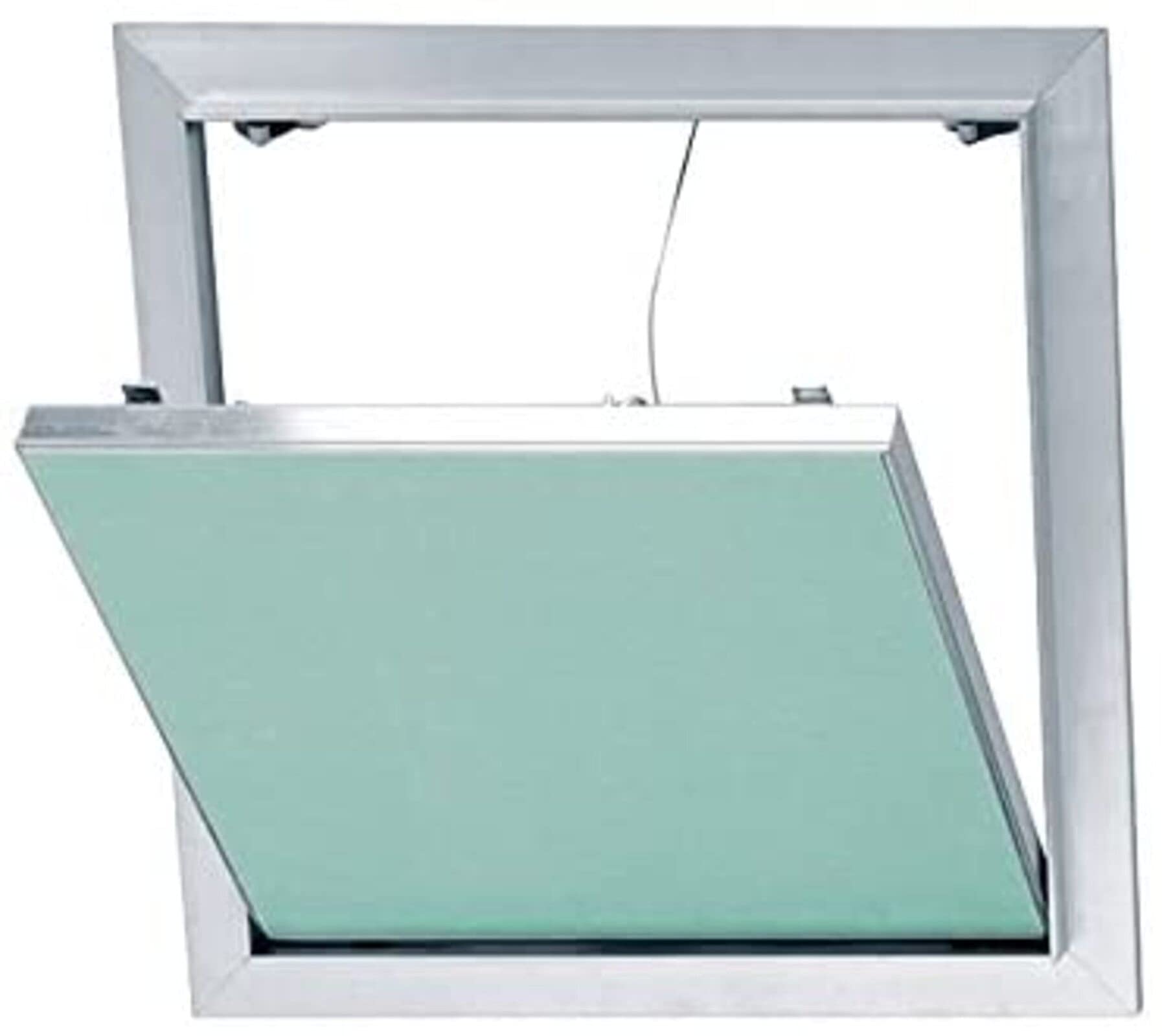 Placoplatre T119665 PLACO Inspection Hatch-with Water-Repellent plasterboard-Invisible After Installation-Fine Workmanship-Easy and Safe handling-2 mm Aluminium Frame, Green, 600x600mm