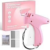 1PCS Handheld Stitch Gun for Clothes, Quick Sewing Tagging Gun with 6 Needles, 500 Black&500 White Fasteners for Garment Repair Hemming