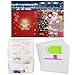 CIEOVO 8 Packs 5D DIY Diamond Painting Greeting Holiday Card Diamond Drawing Round Drill Greeting Thank You Cards Include Santa Claus, snowman, Christmas Sock Cards, 8 PCS Envelopes (H-Color)