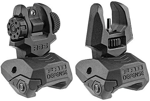 FAB Defense Front and Rear Set of Flip-Up Sights by Mako Group