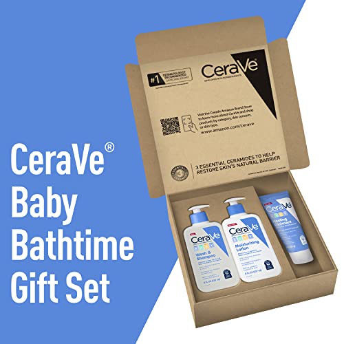 CeraVe Baby Essentials for Bath Time Baby Wash&Shampoo, Baby Lotion