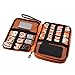 Fashion Pen Case Organizer with Zipper & Compartments for Stationery Electronics Cables Accessories for Adults Teens Kids (Grey, Middle)