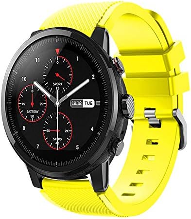 Flyeagle168 Sports Watch Band Silicone Strap for Huami Amazfit Pace Stratos 2/2S Replacement Band Strap Bracelet Accessories