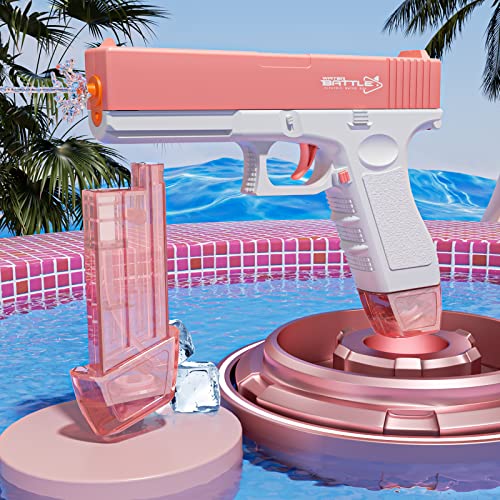 Electric Water Guns Reach up to 38FT Automatic Squirt Gun 80CC+80CC