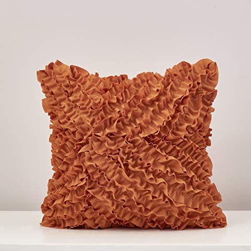 MoMA Decorative Throw Pillow Covers (Set of 2) - Pillow Cover Sham Cover - Orange Throw Pillow Cover - Decorative Sofa Throw Pillow Cover - Square Decorative Pillowcase - Orange - 18" x 18" - Thumbnail 5