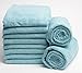 Fromm Softees Microfiber Salon Hair Towels for Hairstylists, Barbers, Spa, Gym in Aqua, 16