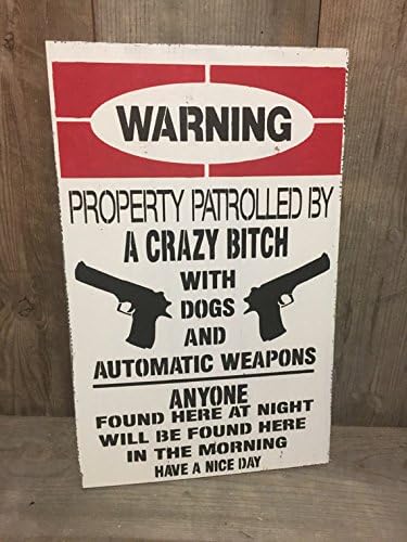 Warning, property patrolled, no trespassing sign