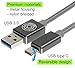 USB C Cable USB 3.0 Cable - External Hard Drive USB C Fast Charging Cable - Nylon Braided Cable For MacBook Nexus Samsung Galaxy S7 Android Nexus 6P and Other Type C Devices-2 Pack-3.3ft & 6,6ft