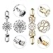 XINRUI BKpearl 5 Pcs Sweater Clips, Retro Cardigan Clips Dresses Shawl Clip for Women Girls