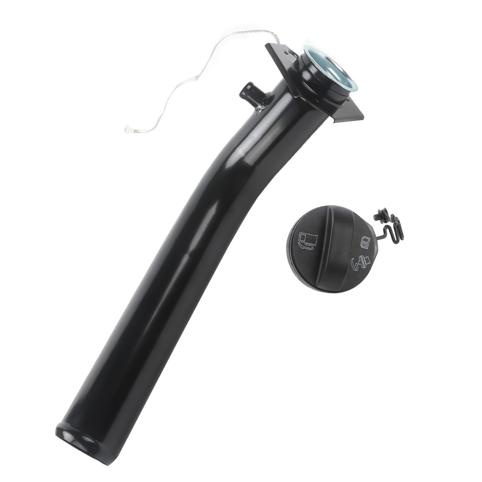 Photo 1 of 577-824 Fuel Gas Tank Filler Neck with Cap Compatible with Chevy GMC C1500 C2500 C3500 K1500 K2500 K3500 Pickup Suburban 1988-2000 Fuel Filler Neck Replacement Parts 15003858 15712144