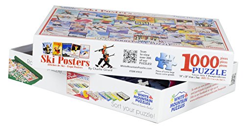 White Mountain Puzzles Ski Posters - 1000 Piece Jigsaw Puzzle