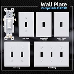 ELEGRP 3 Way Toggle Light Switch, 15 Amp, 120