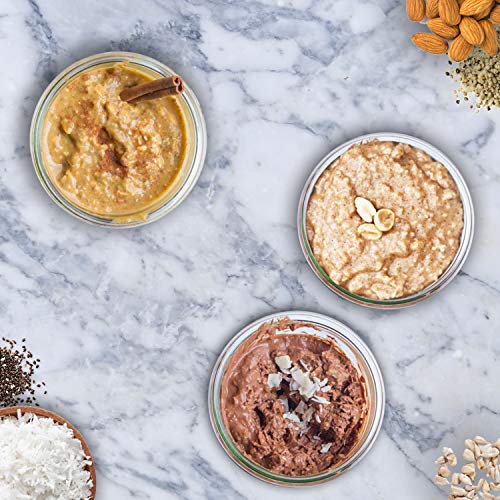Keto Instant Hot Breakfast Cereal Peanut Butter with MCT Oil - 2g Net Carbs - Perfect Keto Diet Macros - Moderate Protein, High Fat - 10oz