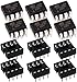 AMTEL ATTINY85-20PU + IC Sockets MCU 8BIT 8KB Flash 8DIP Top ATTINY85 (6 Pair)