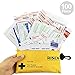 Small First Aid Kit, 100 Pieces Compact Waterproof Mini Emergency Survival Kit FDA OSHA Compliant for Home, Workplace, Vehicle, Travel, Camping, Backpacking Outdoor (Yellow)