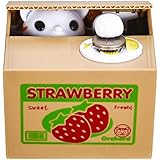 HmiL-U Cat Stealing Money Bank, Piggy Bank for Kids, Coin Bank for Money Saving, Automatic Stealing Money with English Speaking, Creative Gift