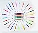 Gel Pens / 24 Assorted Coloring Pens/ Glitzy Glitter, Soft Pastel, and Glowing Neon/ 24 Gel Marker Refills Included