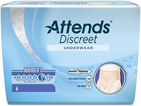 Attends Healthcare Products 48ADUF20 8 to 14 Medium Women Discreet Underwear