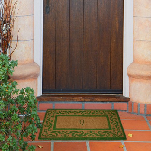 Coco Mats N More Personalized Coir Entrance Mat Doormat Green