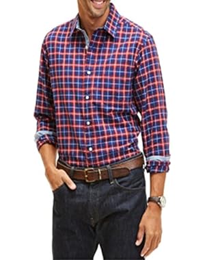 Slim-Fit Wrinkle Resistant Plaid Shirt