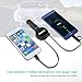 SDBAUX Car Charger with 2.3ft Dual Retractable Cable,Multi 3 in 1 Adapter Compatible Samsung Galaxy S9 S8 Note 8 LG V30 G5 Google Pixel XL,iPhone Xs Max XR X 8 7 6 Plus,Android Devices & 1 USB Port