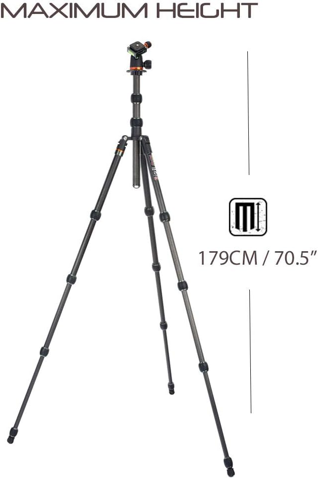 3 Legged Thing Punks Anarchy Brian Carbon Fibre Compact Travel Tripod System (BRIANBLACK), Brian Black - Image 5