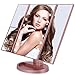 22 led lighted bathroom vanity mirror 1x 2x 3x magnifying Tri-fold fashion mirror women makeup vanity mirror lights beauty innovation mirror men women girls rose gold