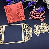 Cutting Dies Creative Metal Template Die Stencil ulti-Style Cut Dies for DIY Scrapbook Album Paper Card(Happy Birthday)