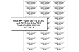MAXIAIDS Free Matter f-t Blind-PHYS. Handicapped-30 Labels