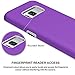 OUBA S8 Case, Galaxy S8 Case, [Dual Layer] Shock Absorption Impact Resistant Armor Rugged Defender Protective Case for Samsung Galaxy S8 - Purple