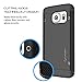 LUVVITT [Sleek Armor] Slim Shock Absorbing Flexible Back Cover TPU Rubber Case for Samsung Galaxy S7 - Black