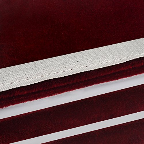 Sheskind Refrigerator Door Handle Cover Kitchen Appliance Decor Handles Antiskid Protector Gloves for Fridge Oven Keep off Fingerprints,Liquid,Oil Stain,Food Spot,2 pieces (16" 4", Burgundy)