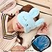 4 Pack Cute Animal Rabbit Sleeping Eye Mask Soft Plush Blindfold Sleep Masks Eye Cover for Kids Girls Women Home Sleeping Traveling