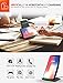 PASONOMI iPhone X Wireless Charger, Qi Fast Wireless Charging Stand for Samsung Galaxy S9 Plus S9+ S9 Note 8/5 S8 S8 Plus S7 S7 Edge, Standard Charge for iPhone X iPhone 8/8 Plus (No AC adapter)