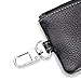BMW Car Key Holder Remote Cover Fob with 1 Metal Keychain - Genuine Leather