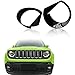Kkone Black Angry Bird Eyebrow Headlight Bezels Cover for Renegade 2015-2017(Not fit Renegade 2019)