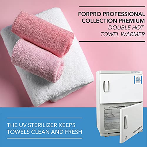 ForPro Premium Double Hot Towel Warmer, Extra Large Capacity, Holds 48