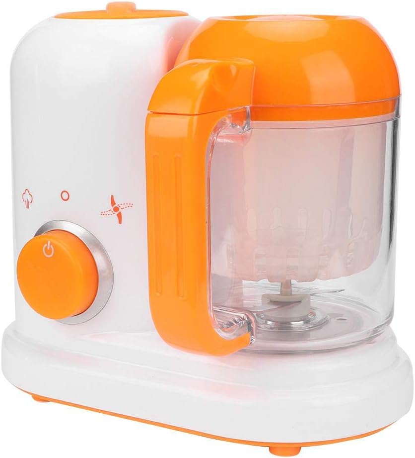 Liukouu Baby Food Maker, Safe Baby Food Processor Blender Steamer Warmer Multifunction Electric Baby Food Maker Chopper Grinder Baby Food Mills Cooker for Toddlers(EU 200-250V)