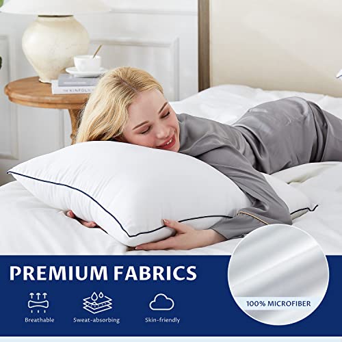 HomeMate Bed Pillows for Sleeping Standard Size(20"x26") Set of 4 Pillows Allergy Friendly