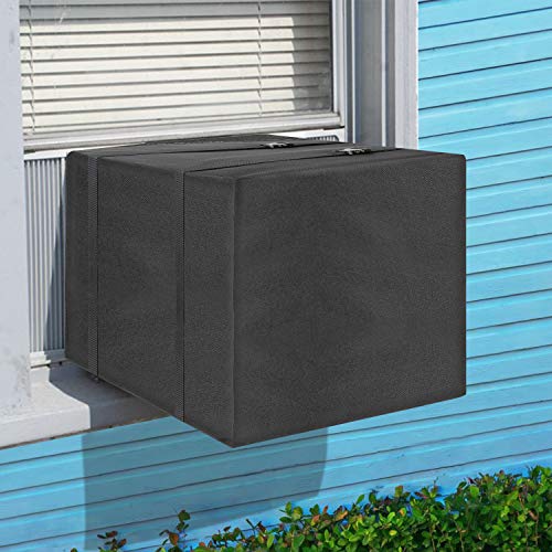 Window Air Conditioner Cover Heavy Duty Winter Outdoor Window AC Unit Bottom Covered with Adjustable Straps to Prevent Cold drafts from Entering The House Through Window AC (25.5"W x 17"H x 20.5"D) - Thumbnail 7