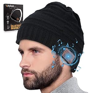 Hinshark Geschenke für Männer/Frauen, Bluetooth Mütze mit LED Licht, Männer Geschenke für Papa, Geburtstagsgeschenk für…