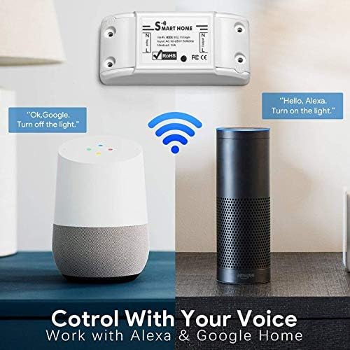Cloverclover WiFi Smart Switch Temporizador universal para la aplicacin Smart Life Alexa Google Home