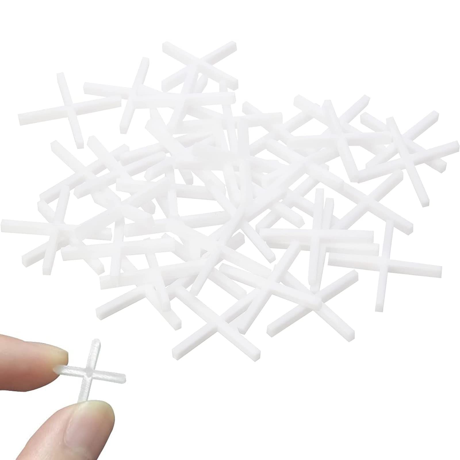 600 Pcs Tile Spacers 2mm,White Tile Spacers,Spacers Slab Spacers Cross Shaped Tile Spacers for Accurate Tile Positioning DIY Paving Tiling Garden Slabs Wall Tiler,Cheapest 2x2 Slabs
