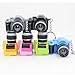 Leegoal LOCOMO Cute Mini Digital Single Lens Reflex DSLR Camera Style LED Flash Light Torch Shutter Sound Keychain