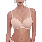 Fantasie Women's Aura Moulded Underwire Seamless T-Shirt Bra Bra, Natural Beige, 32FF