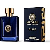 Men's Luxury Fragrance, Blue Glass Bottle Perfume with Lavandin, Patchouli, Rosemary, Green Mandarin Notes, Premium Scent, Long Lasting Perfume for Men, 50ml (1.7 fl.oz)