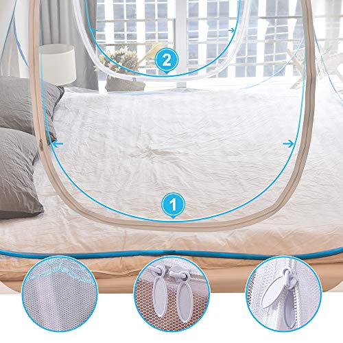 Yoosion-Anti-Mosquito-Nets-Pop-Up-Mosquito-Net-Bed-Tent-with-Bottom-200L180W150H-Mosquito-Nettings-Folding-Portable-for-Baby-Toddlers-Kids-Adult
