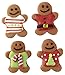 Wilton 12 Count Christmas Gingerbread Men with Sweaters Royal Icing Decorations