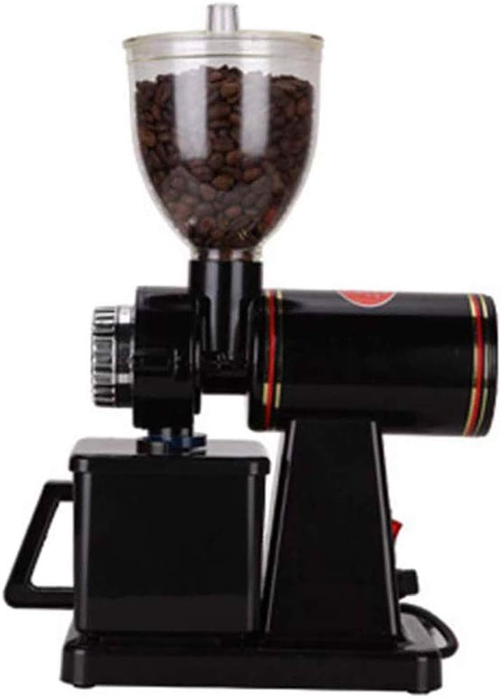 Homejuan Electric Coffee Grinder 600N Coffee Bean Grinder Machine Flat Burrs Grinding Machine forAeropress Drip Coffee,Black